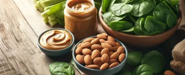 almonds-spinach-peanut-butter-gut-health