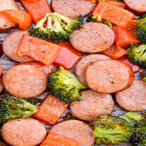 sausage-veggie-sheet-pan-dinner