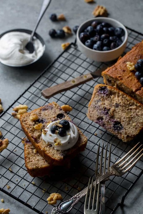 Blueberry and Walnut Pound Cake