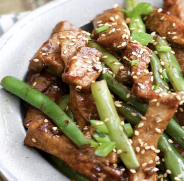 Sesame Pork and Green Beans